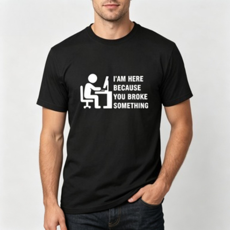 T-shirt en coton doux pour hom - Tech Office Worker avis et prix