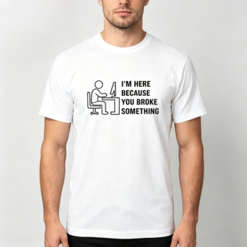 T-shirt en coton doux pour hom - Tech Office Worker avis et prix